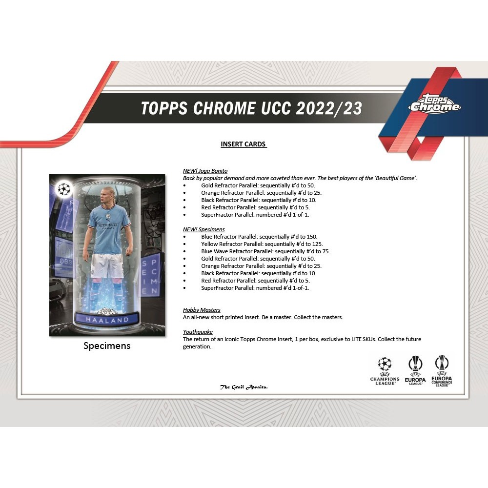 Topps Chrome UCC 2022/23 Lite Box – Sports Cards Direct