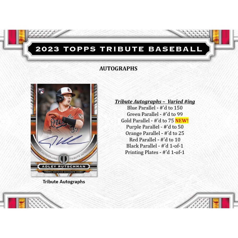 新品未開封】2023 TOPPS TRIBUTE BASEBALL HOBBY-