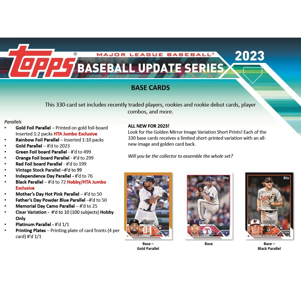 2023 Topps Update Series Baseball Hobby Box