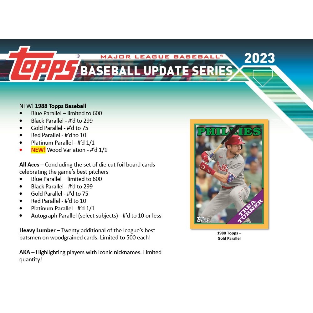 2023 Topps Update Series Baseball Hobby Jumbo 6-Box Case | Steel