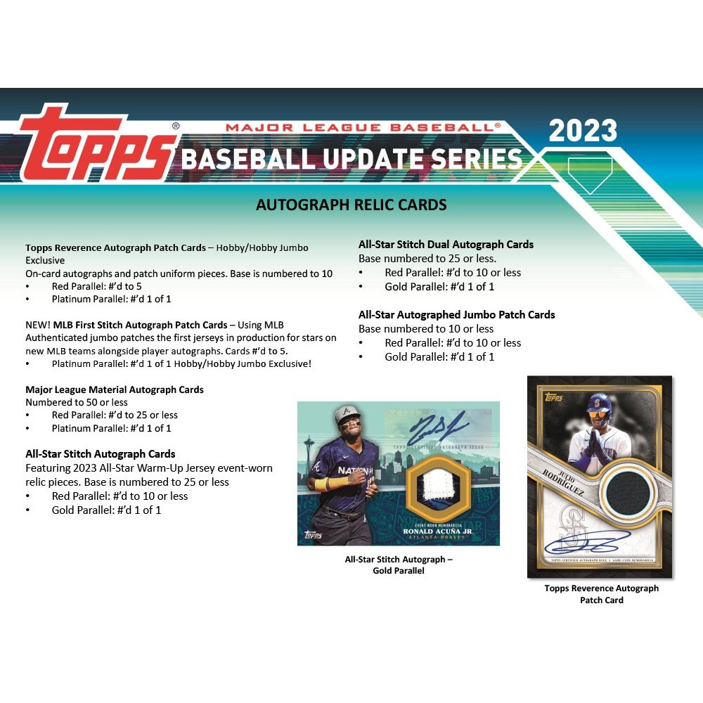 2023 Topps Update Series Baseball Hobby Jumbo Box