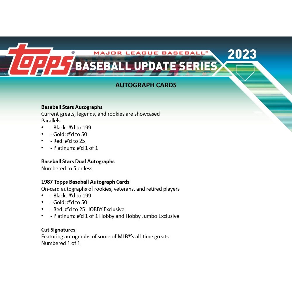 2023 Topps Update Series Baseball Hobby Jumbo Box