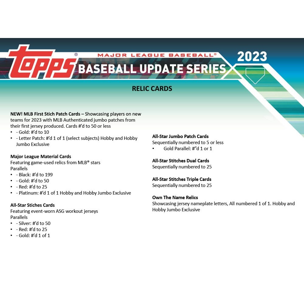 2023 Topps Baseball Update HTA Box