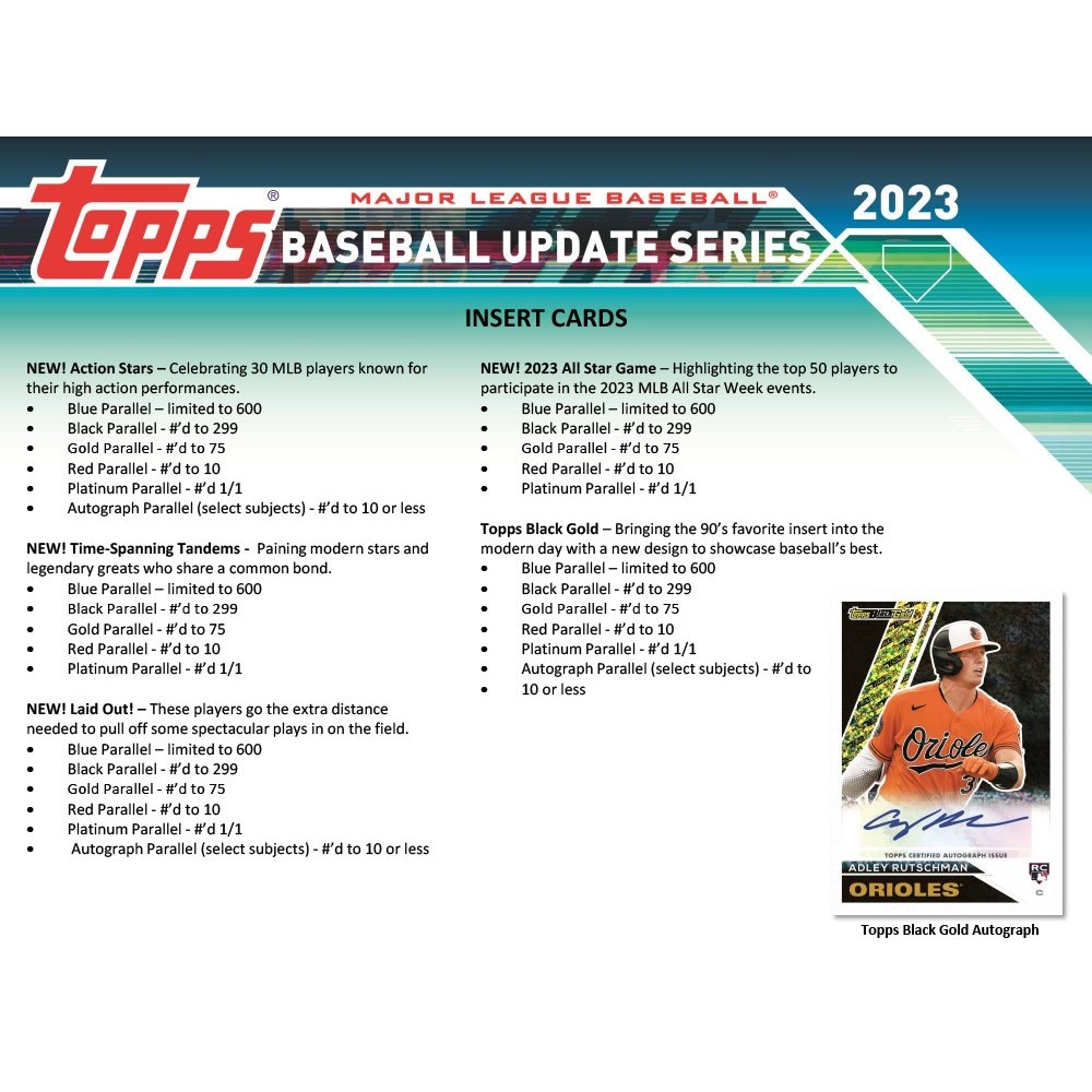1 Topps Update MLB All-Star Game Program Inserts trading cards for