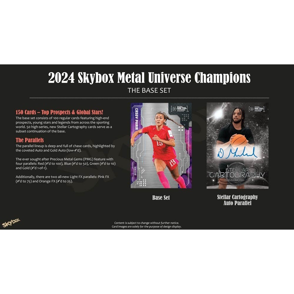 2024 Upper Deck Skybox Metal Universe Champions Hobby Box | Steel City  Collectibles