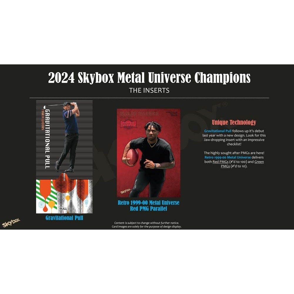 2024 Upper Deck Skybox Metal Universe Champions Hobby Box