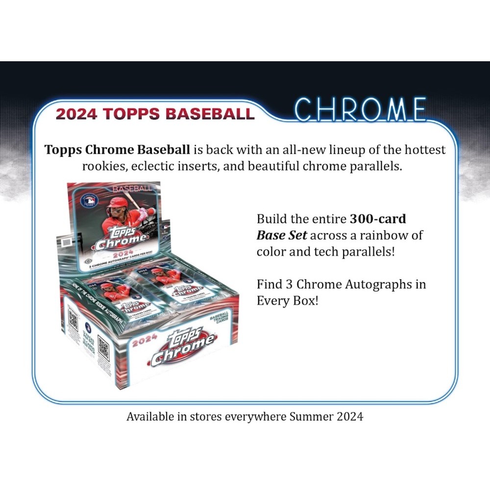 2024 Topps Chrome Baseball Hobby Box VSM Sports Card Outlet