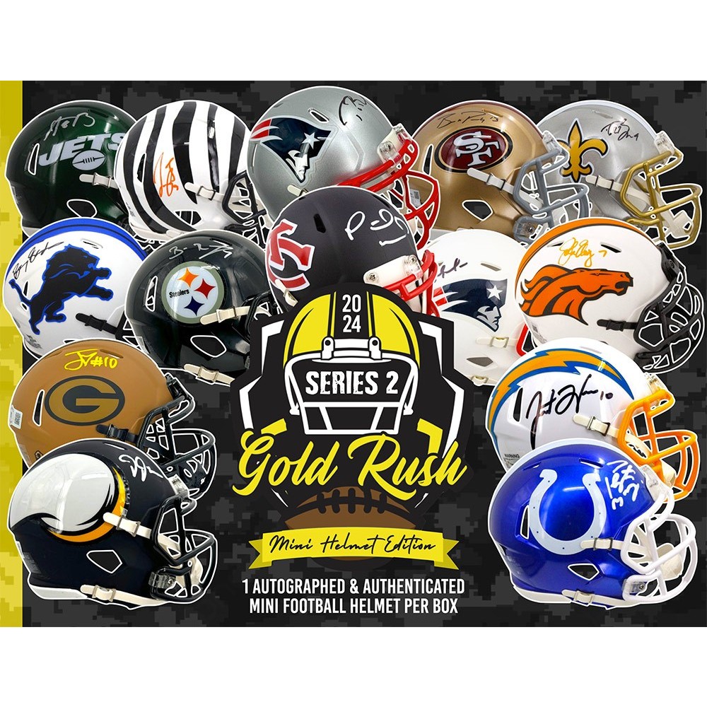 2024 Gold Rush Autographed Mini Helmet Football Edition Series 2 Box ...