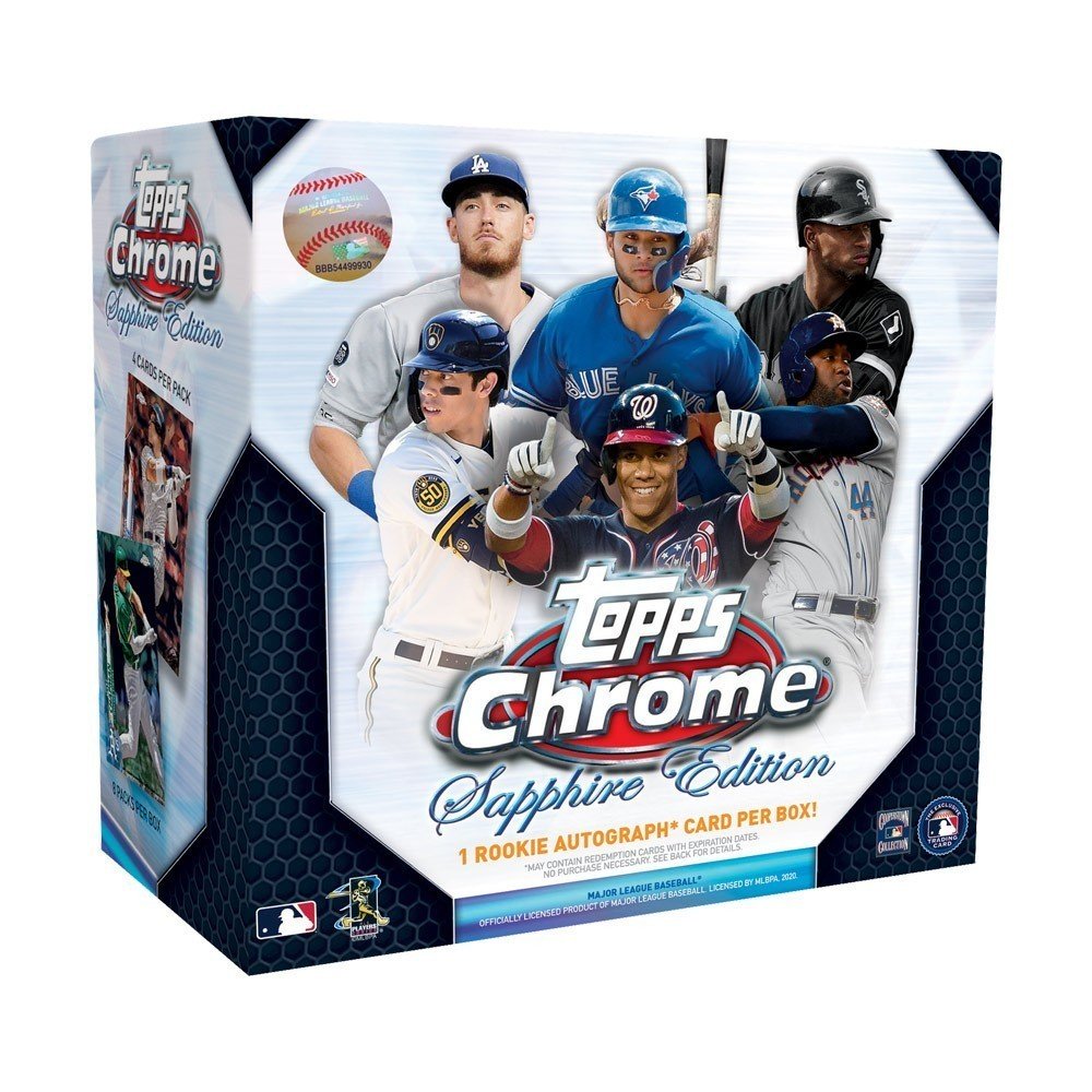 2020 Topps Chrome Baseball Sapphire Edition 2 Box Random Division Group