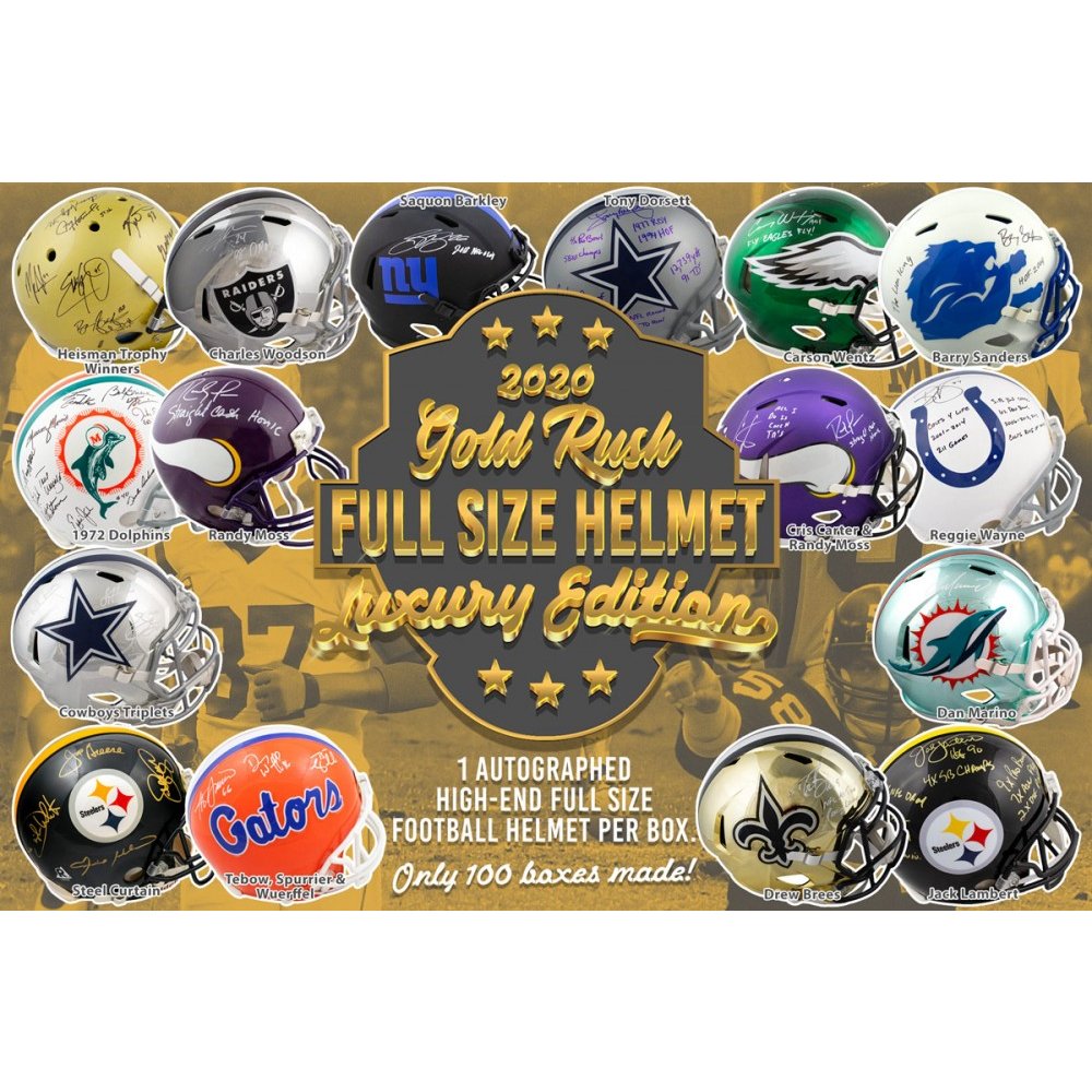 2020 gold rush full size helmet