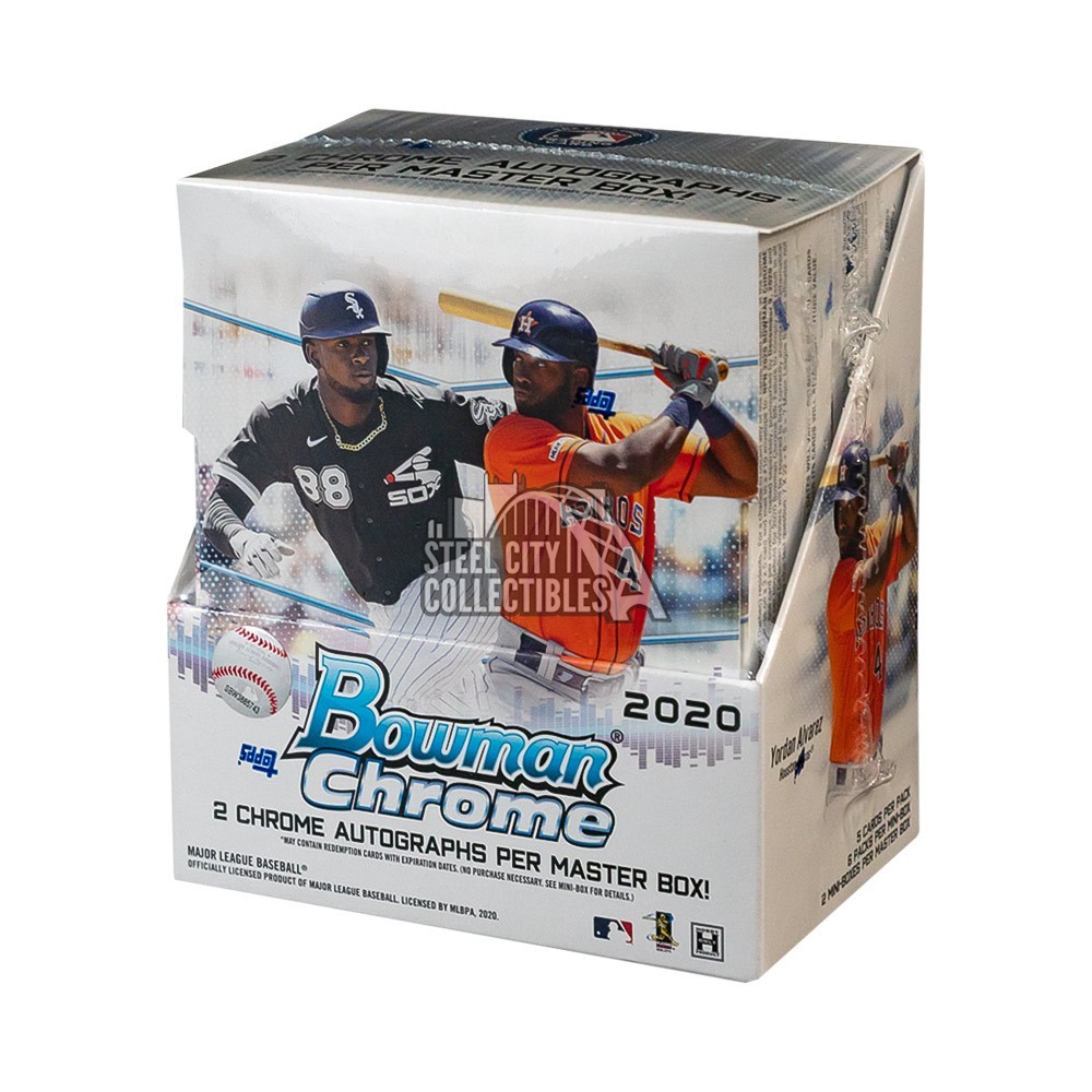 2020 Bowman Chrome Baseball Hobby Box Steel City Collectibles