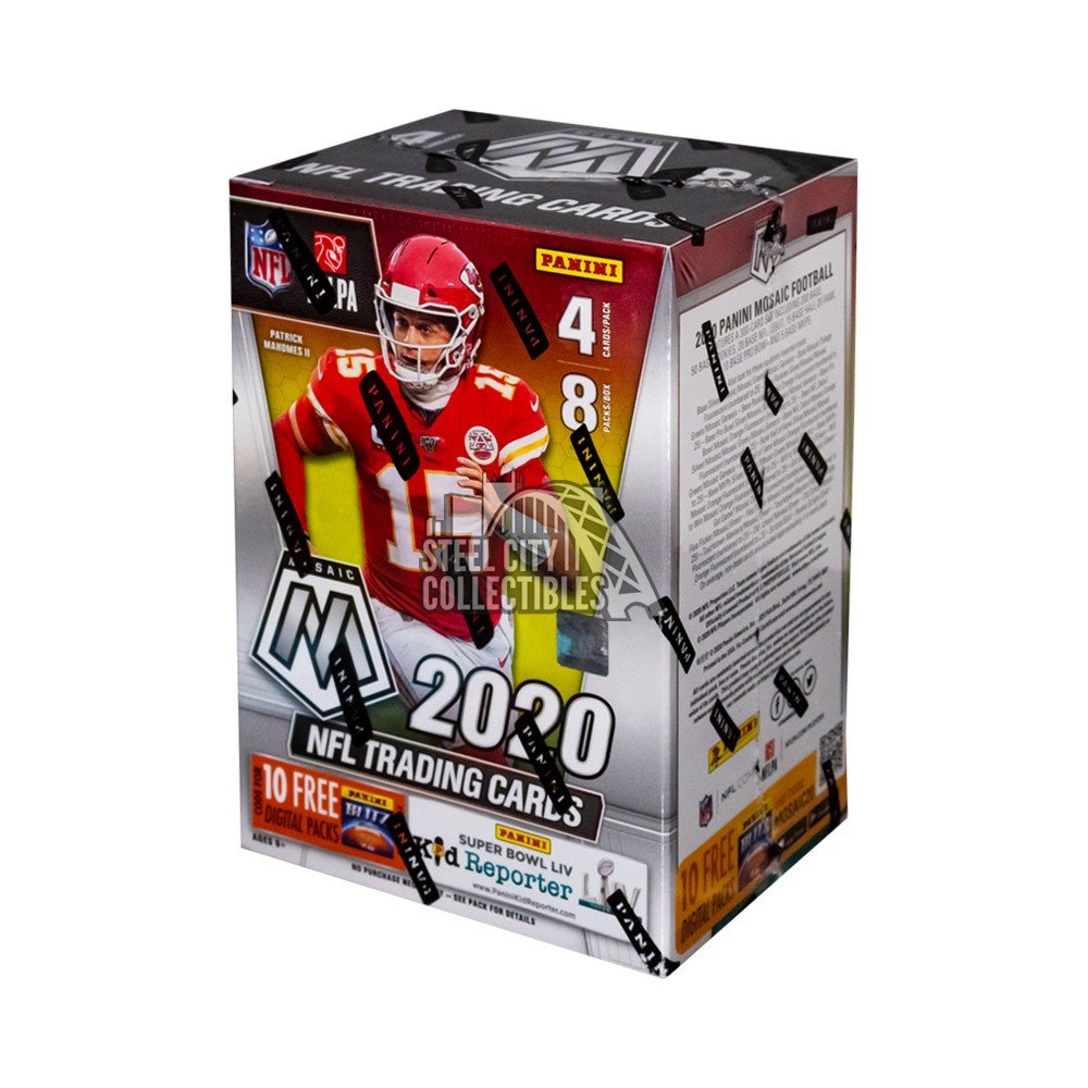 2020 Panini Mosaic Football 8 Pack Blaster Box Steel City Collectibles