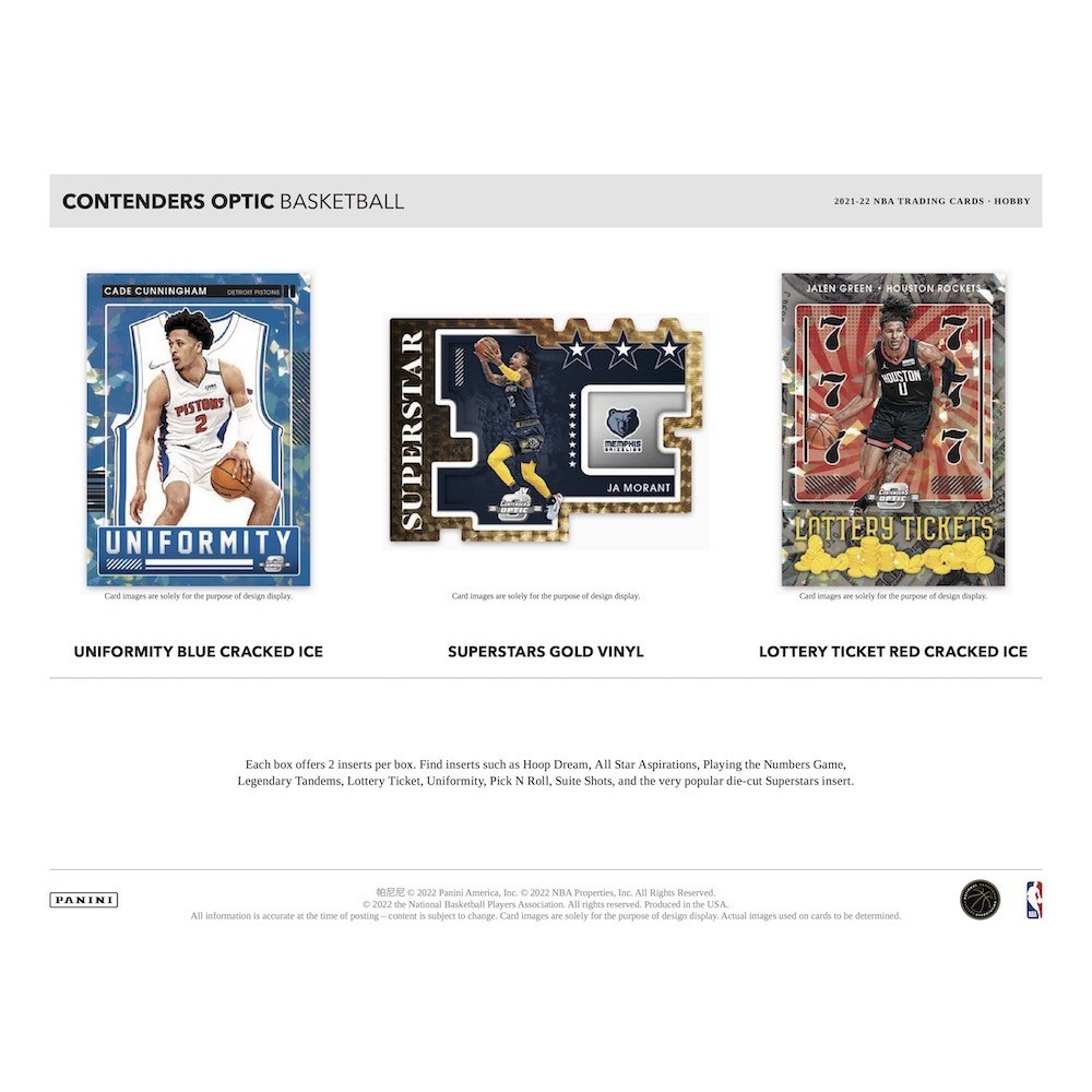 2021-22 Panini Contenders Optic Basketball Hobby Box | Steel City