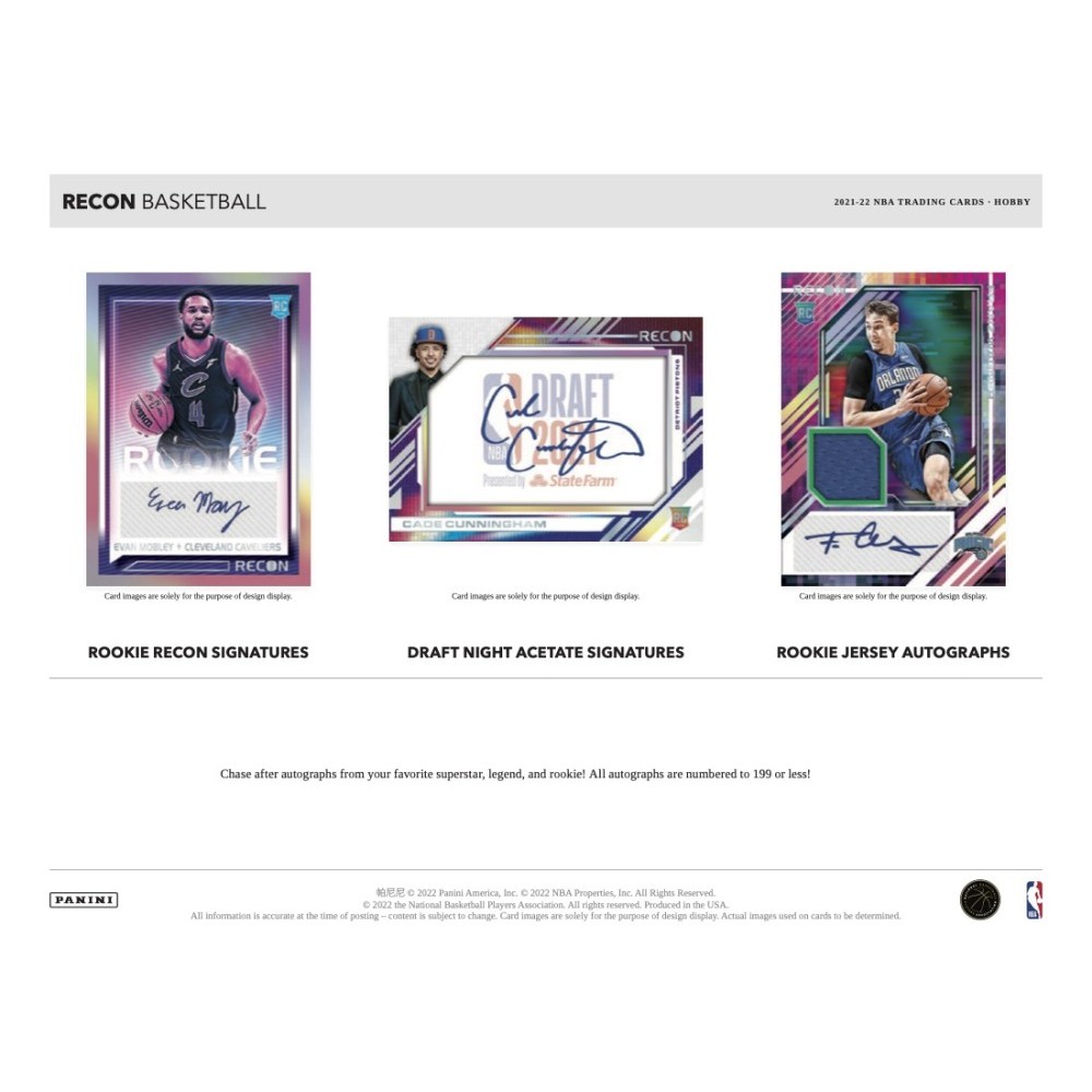 2021-22 Panini Recon Basketball Hobby Box