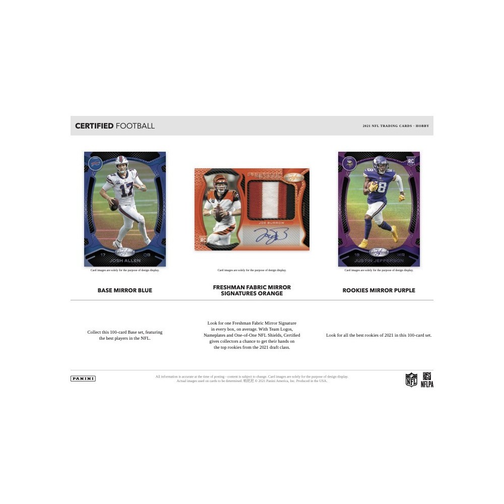 2021 Panini Certified Football Checklist, Hobby Box Info, Release Date