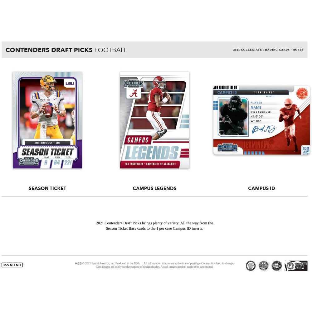 : 2019-20 Panini Contenders Draft Picks Season Ticket