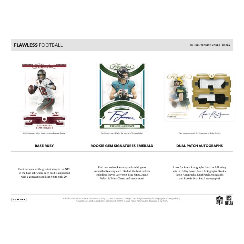 2020 Panini Flawless Football 1st Off The Line Hobby 2-Box Case Price  Release Date Checklist