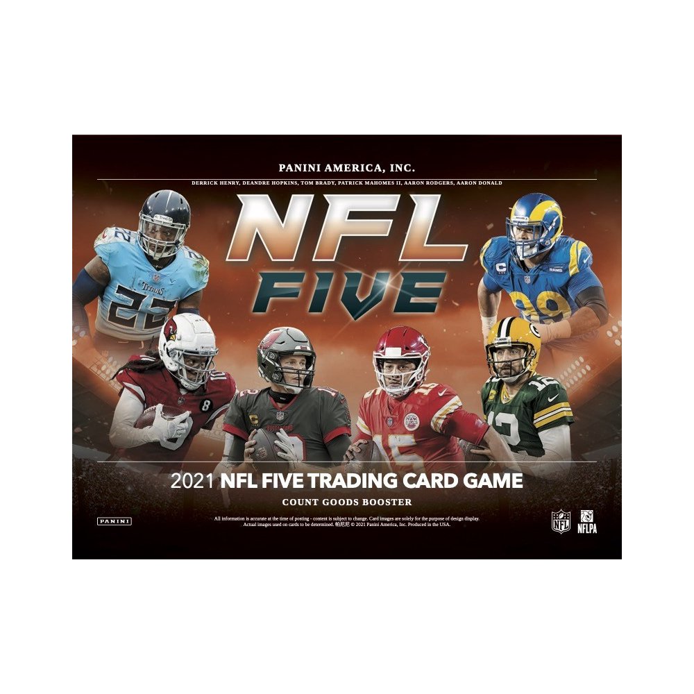 2021 Panini NFL Five Trading Card Game Booster 12Box Case Steel City