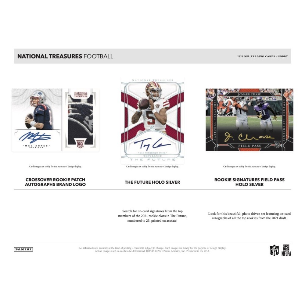 2021 Panini National Treasures Football 1st Off The Line Hobby Box