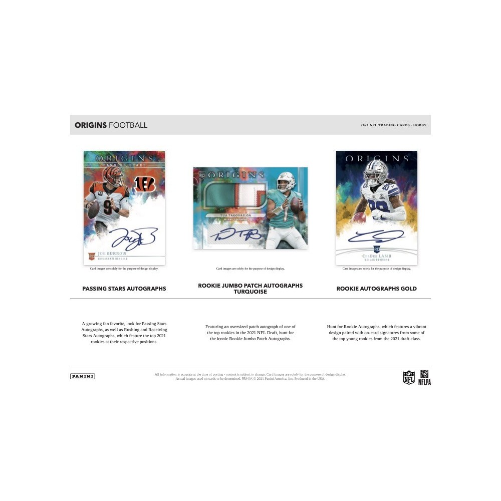 2021 Panini Origins Football Hobby Box – SCJ