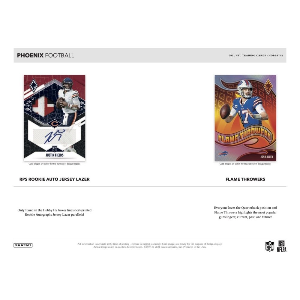 Panini 2021 Phoenix NFL Football H2 Box - 5 Cards for sale online