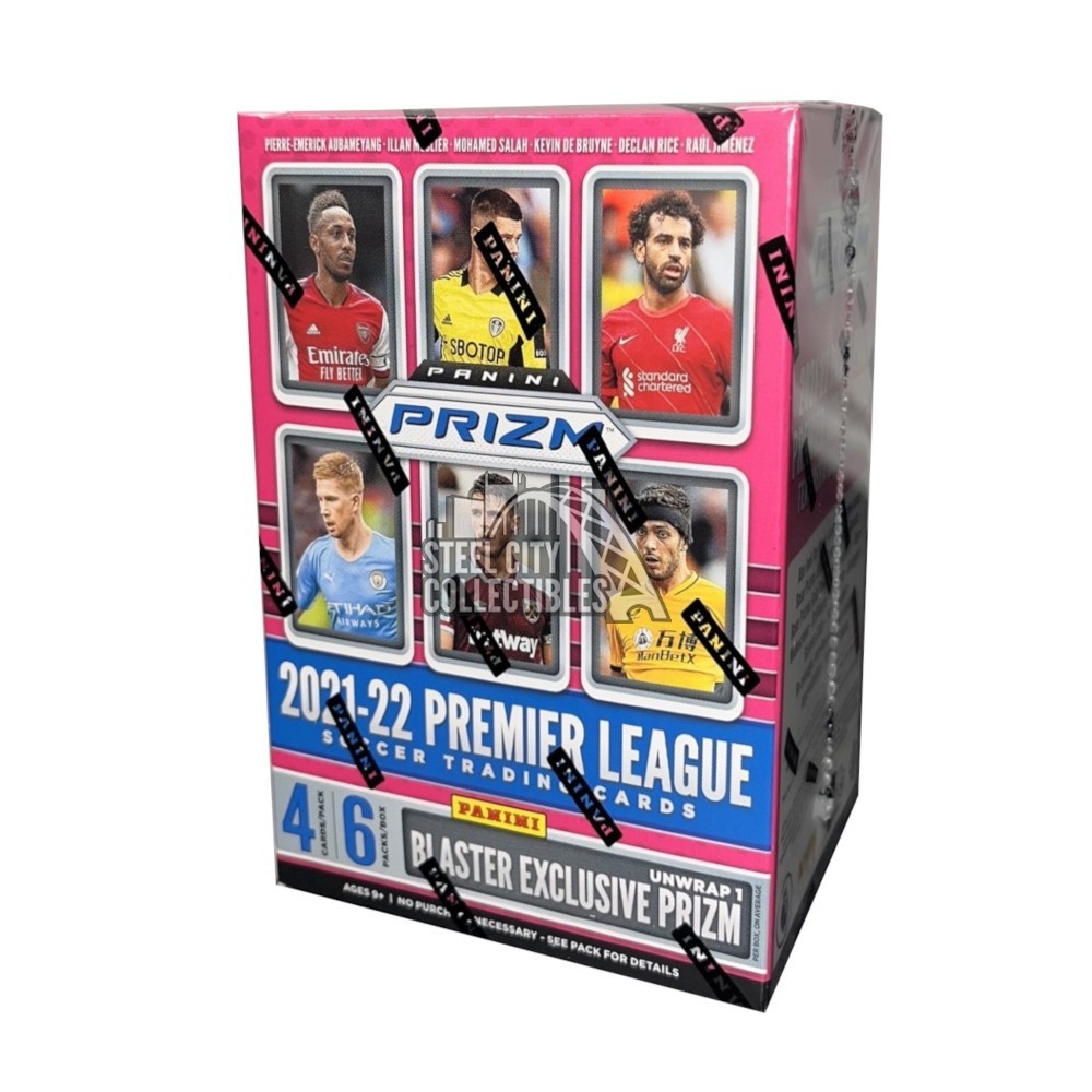 6 Mega boxes of 2022 prizm premier 2024 league soccer cards