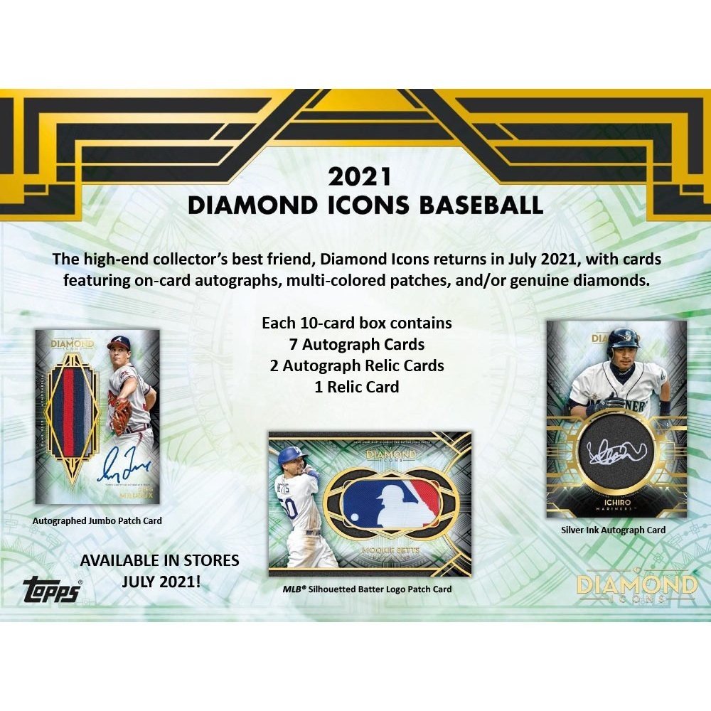 2021 Topps Diamond Icons Baseball Hobby 4Box Case TRIPLE RANDOM TEAM