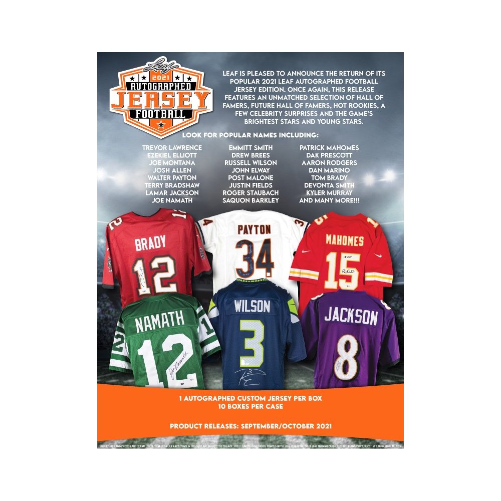 AUTOGRAPHED FOOTBALL JERSEY MYSTERY BOX - SERIES 5 - SOLD OUT 