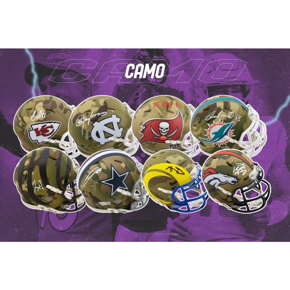 2021 Gold Rush Autographed Mini Helmet Football Specialty