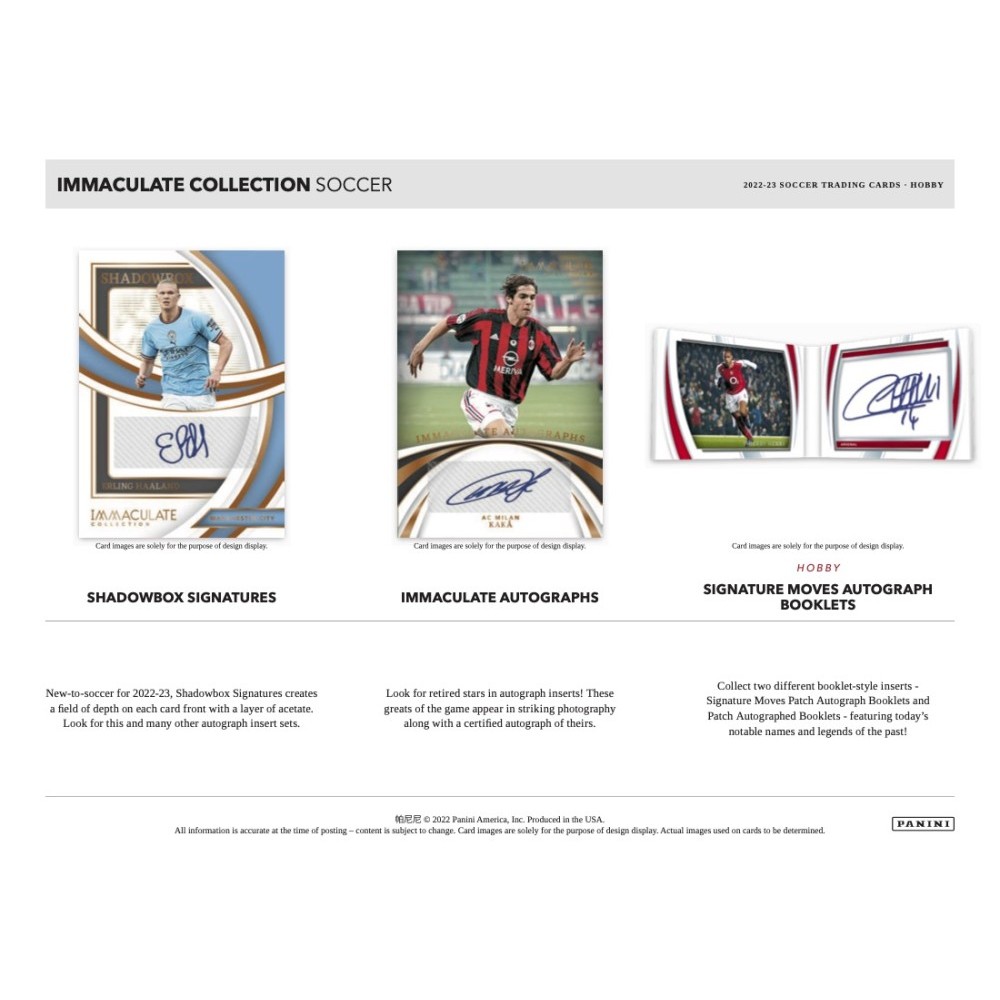 2021 Panini Immaculate Soccer Hobby – CB Hobby