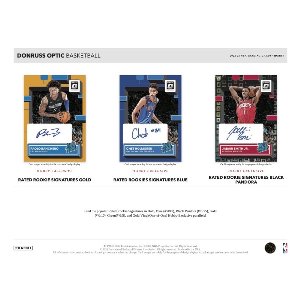 2022-23 Panini Donruss Optic Basketball Hobby Box | Steel City