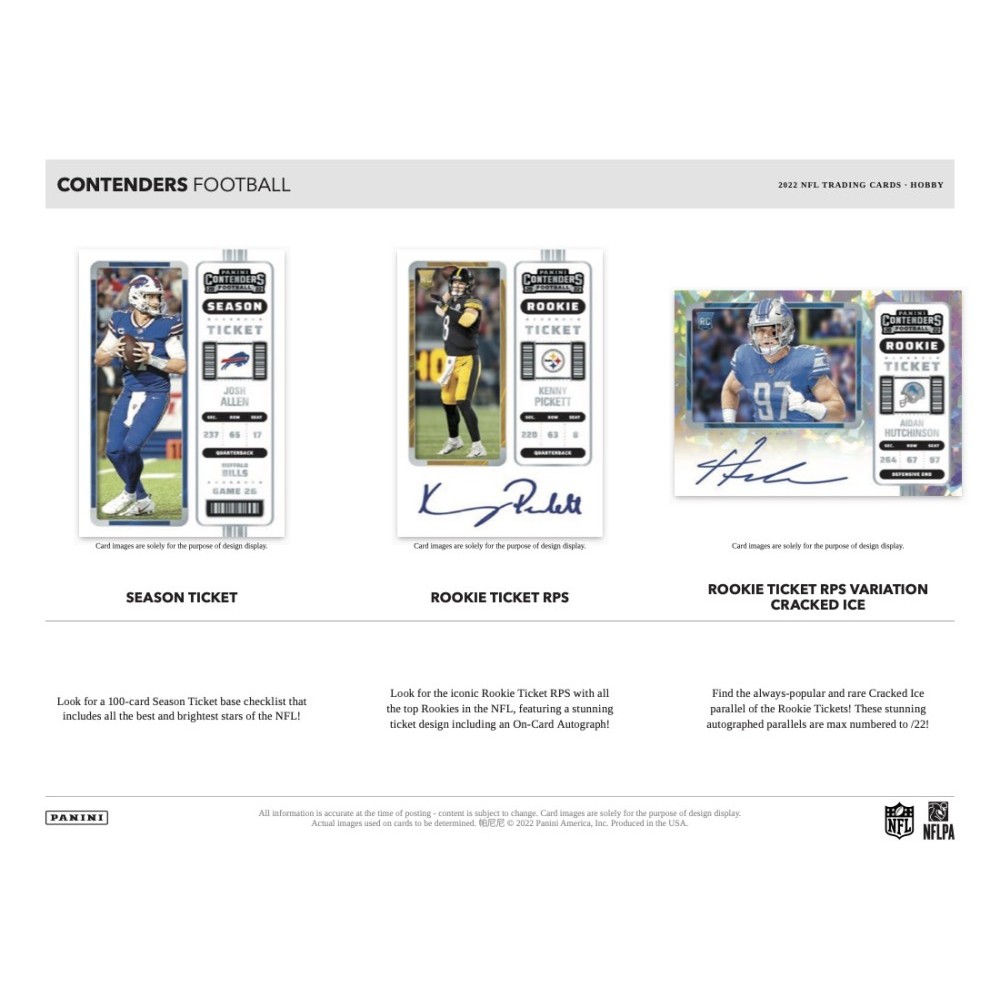 2020 Panini Contenders Football Checklist, NFL SP Info, Variations, Boxes