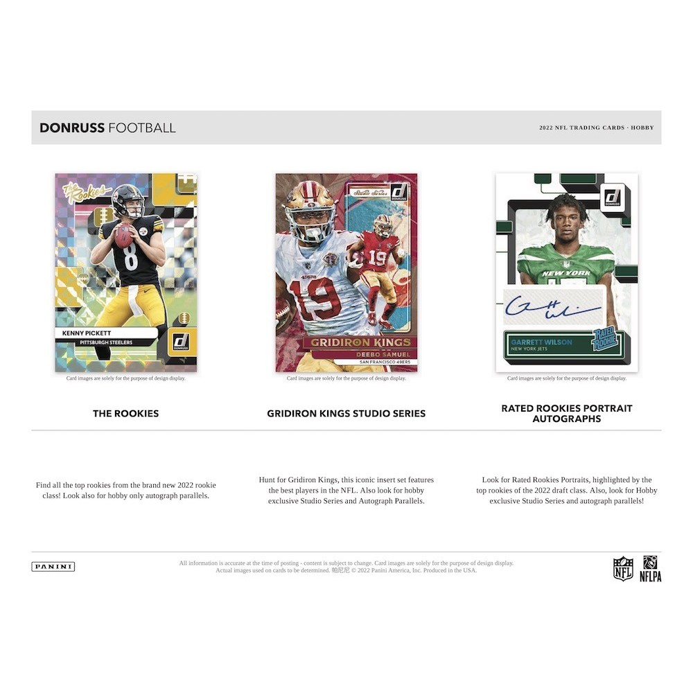 : New York Jets 2022 Donruss Factory Sealed Team Set