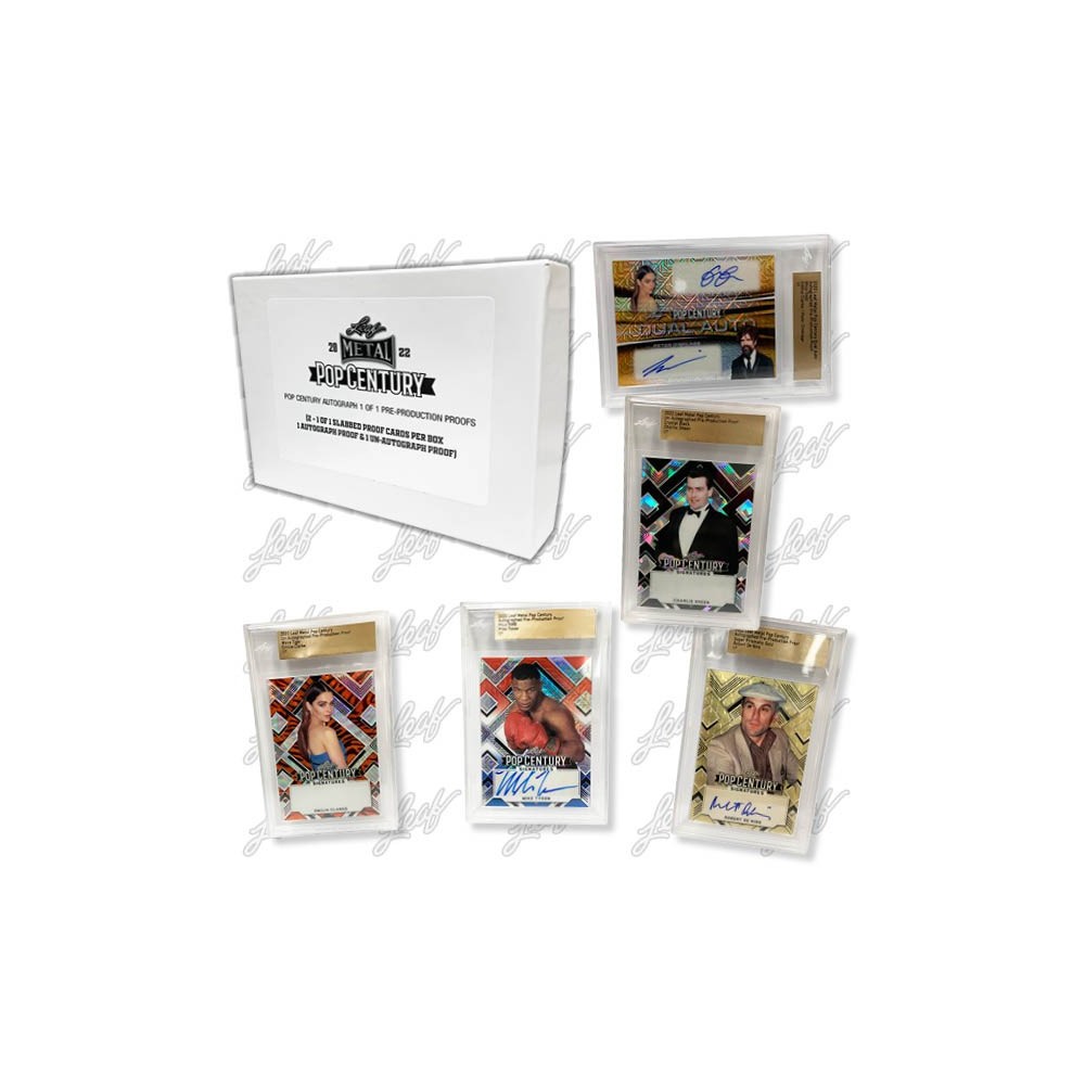 2022 Leaf Metal Pop Century 1/1 PreProduction Proof Hobby Box Steel