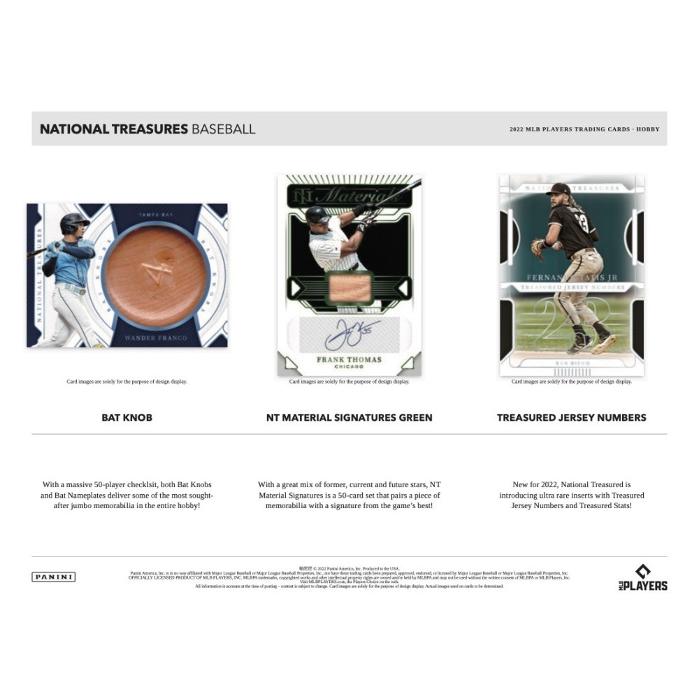 2021 Panini National Treasures Baseball Checklist, Box Set Details