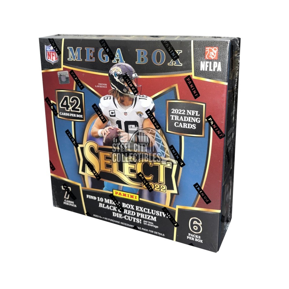 2022 Panini Select Football Mega Box (Black & Red Prizm Die-Cuts)