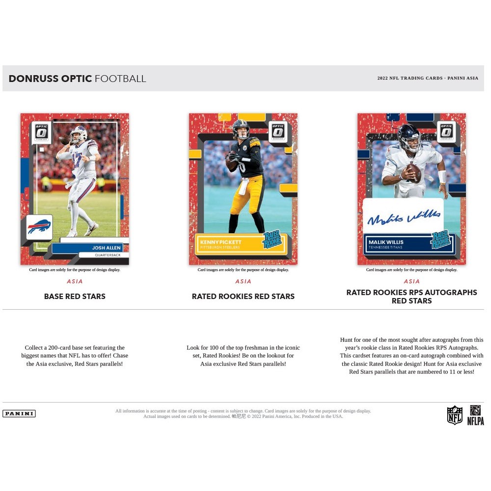 Panini: Donruss Optic Football Trading Cards