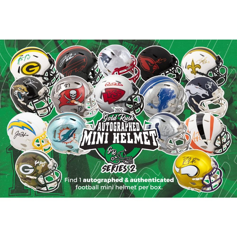 Football HALL OF FAMER Signed Mini Helmet Mystery Box - Series 22