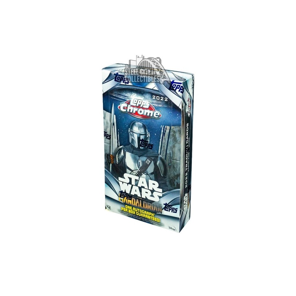 2022 Topps Star Wars: The Mandalorian Chrome Beskar Edition Hobby 3-Box ...