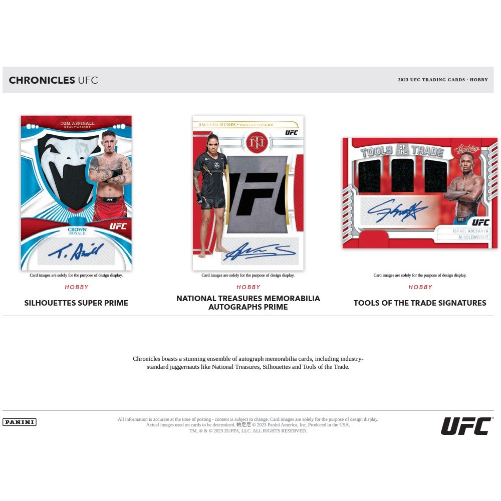 2023 Panini Chronicles UFC Hobby Box | Steel City Collectibles