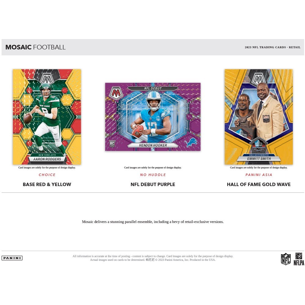 2020 Panini Mosaic Football No Huddle Hobby Hybrid Box Random