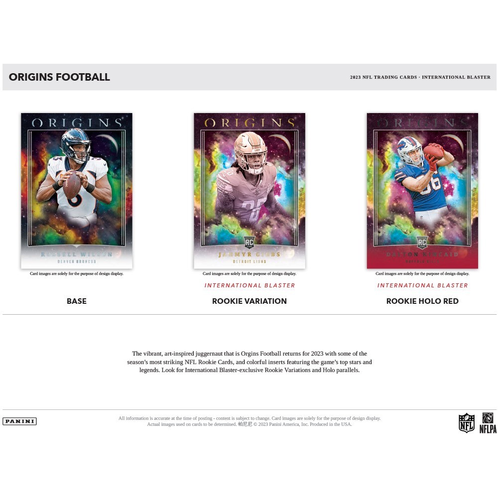 2021 Panini Origins Football International Blaster Box - 2021 - US