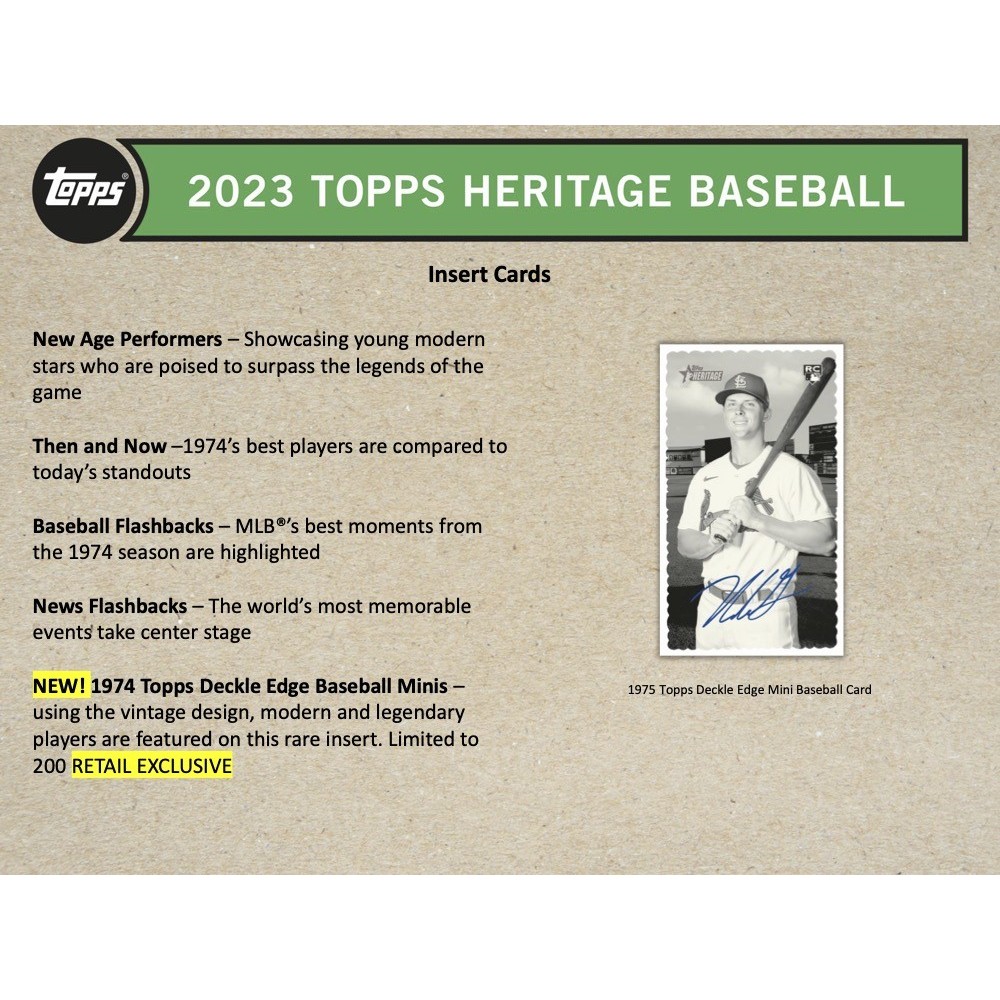  Baseball Trading Card MLB 2023 Topps Heritage #99