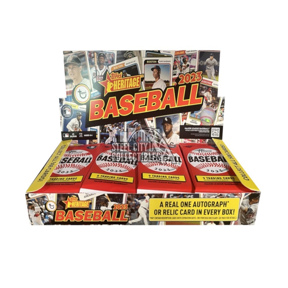 2023 Topps Heritage Baseball Hobby 24Pack Lot With Box Steel City