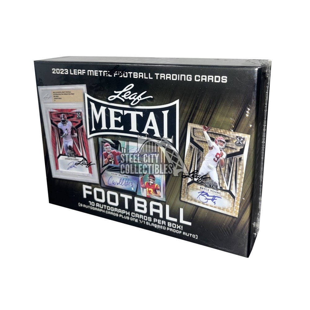 2023 Leaf Metal Football Jumbo Box Steel City Collectibles