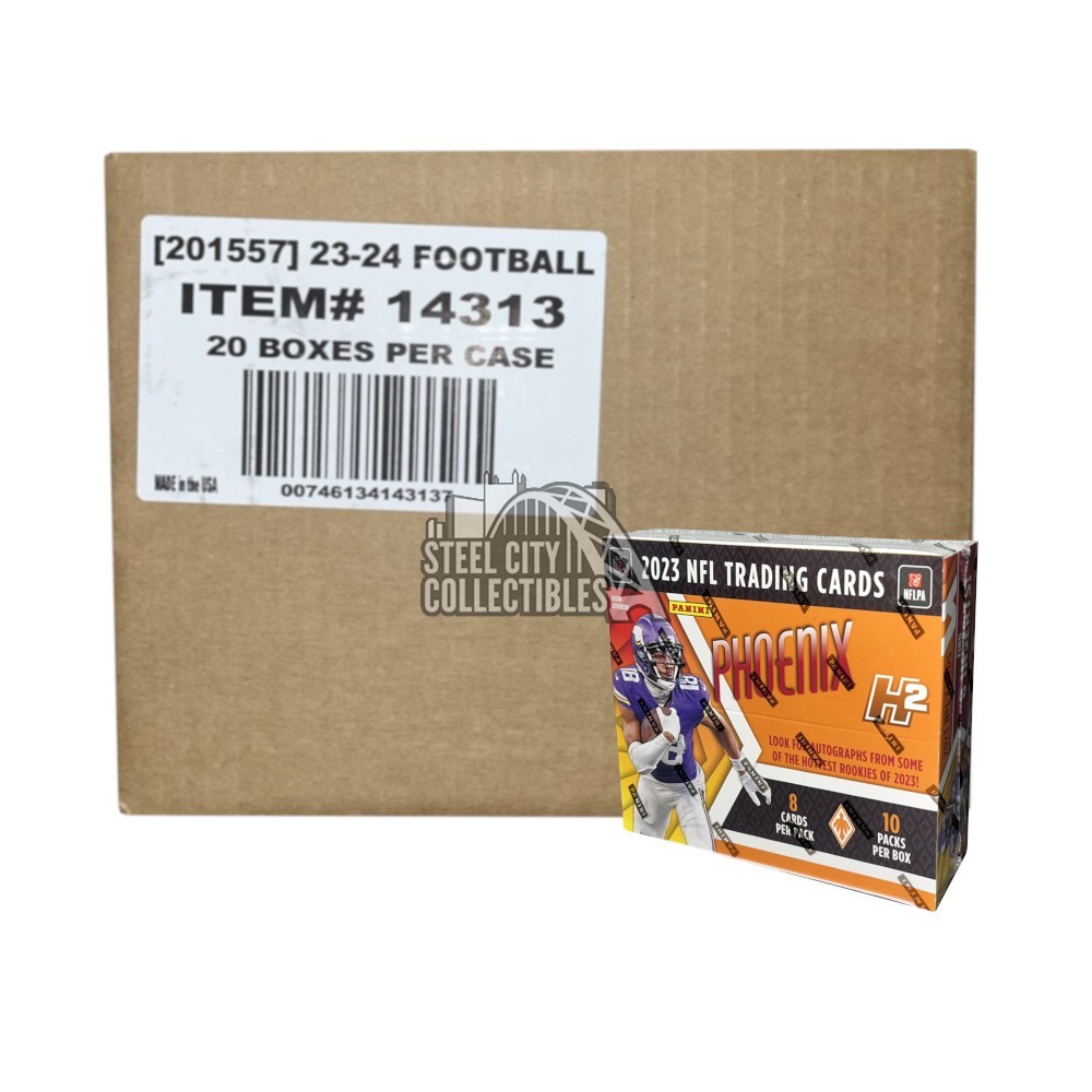 2023 Panini Phoenix Football Hobby H2 20-Box Case | Steel City