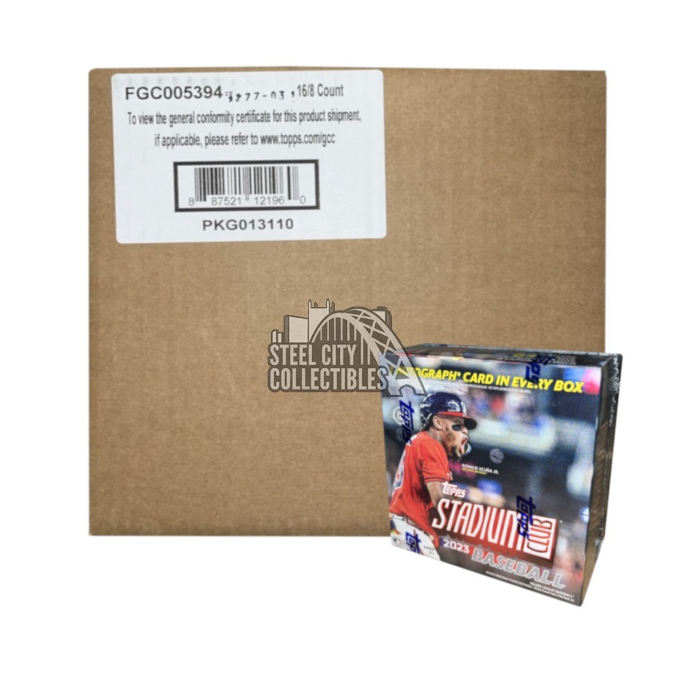 2023 Topps Stadium Club Baseball Hobby Compact 16Box Case Steel City