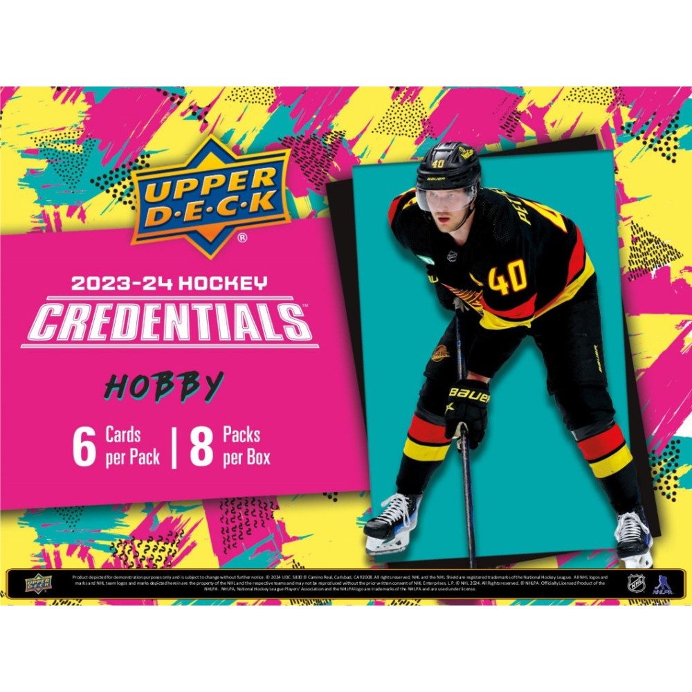 202324 Upper Deck Credentials Hockey Hobby Box Steel City Collectibles