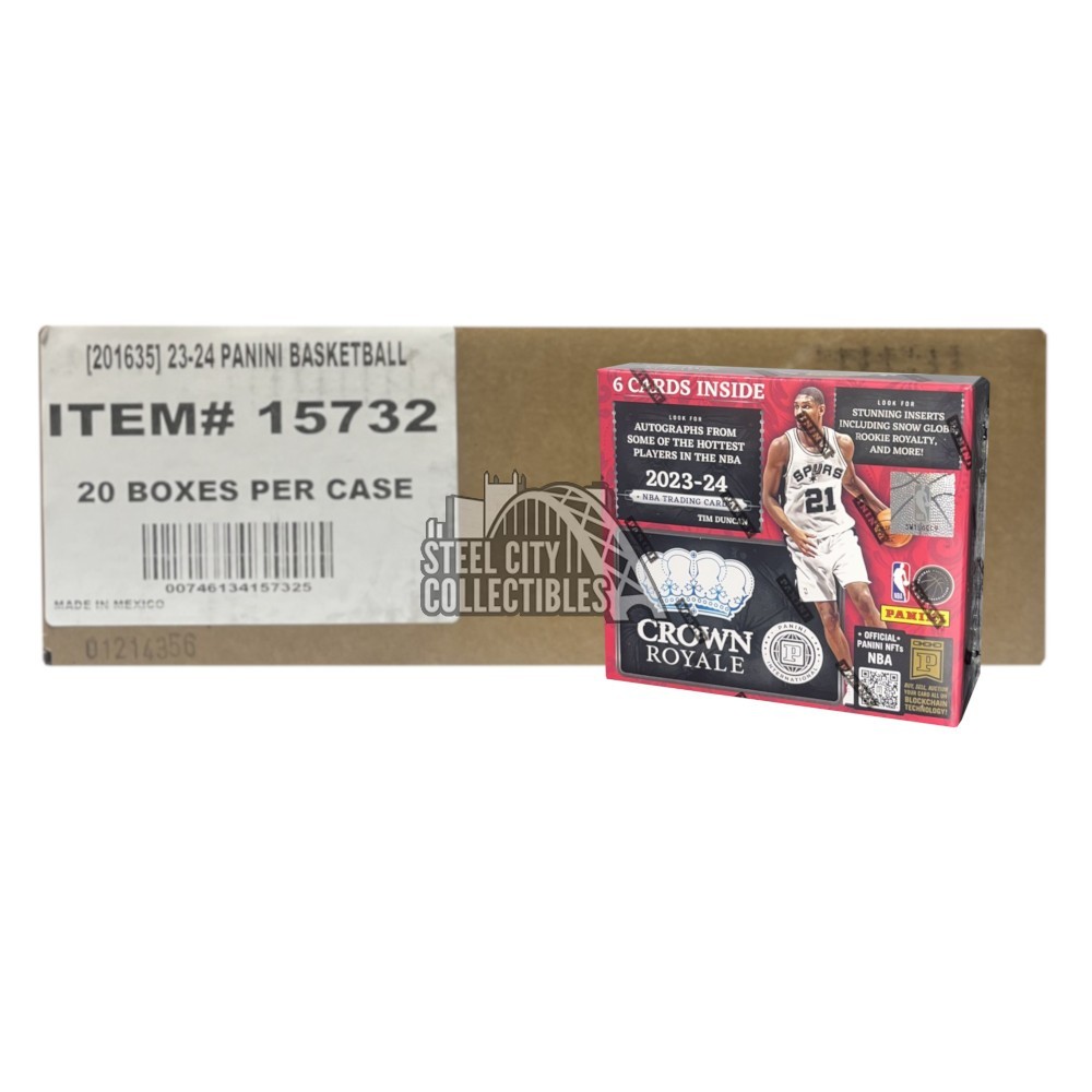 2023-24 Panini Crown Royale Basketball Hobby International 20-Box Case |  Steel City Collectibles