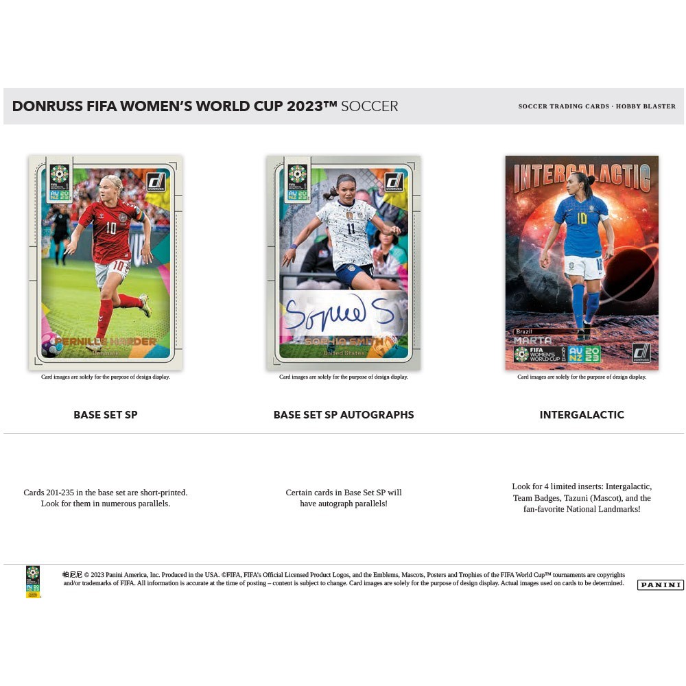 2023 Panini Donruss FIFA Women's World Cup Soccer Hobby Blaster Box